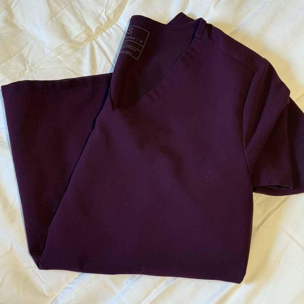 Purple FIGS Scrub Top